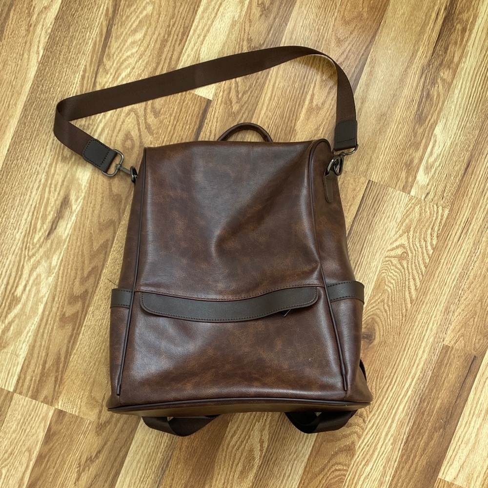 Stylish Brown Anti-theft Backpack